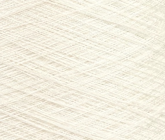 Zegna Baruffa Art. Rubino Nm 2/110 –  Filato in merino e seta col. Bianco naturale